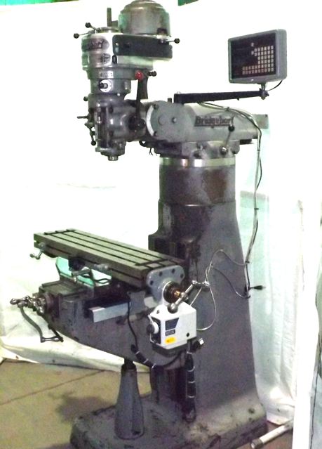 X=24" - Y=12" - Z=23" BRIDGEPORT ... VERTICAL MILL (8 Speed)